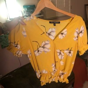 yellow blouse